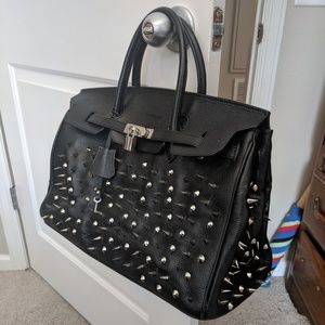 Baginc Lady Gaga studded Melrose bag